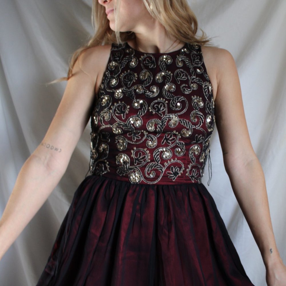 Unique Scala Beaded Prom Style Dress